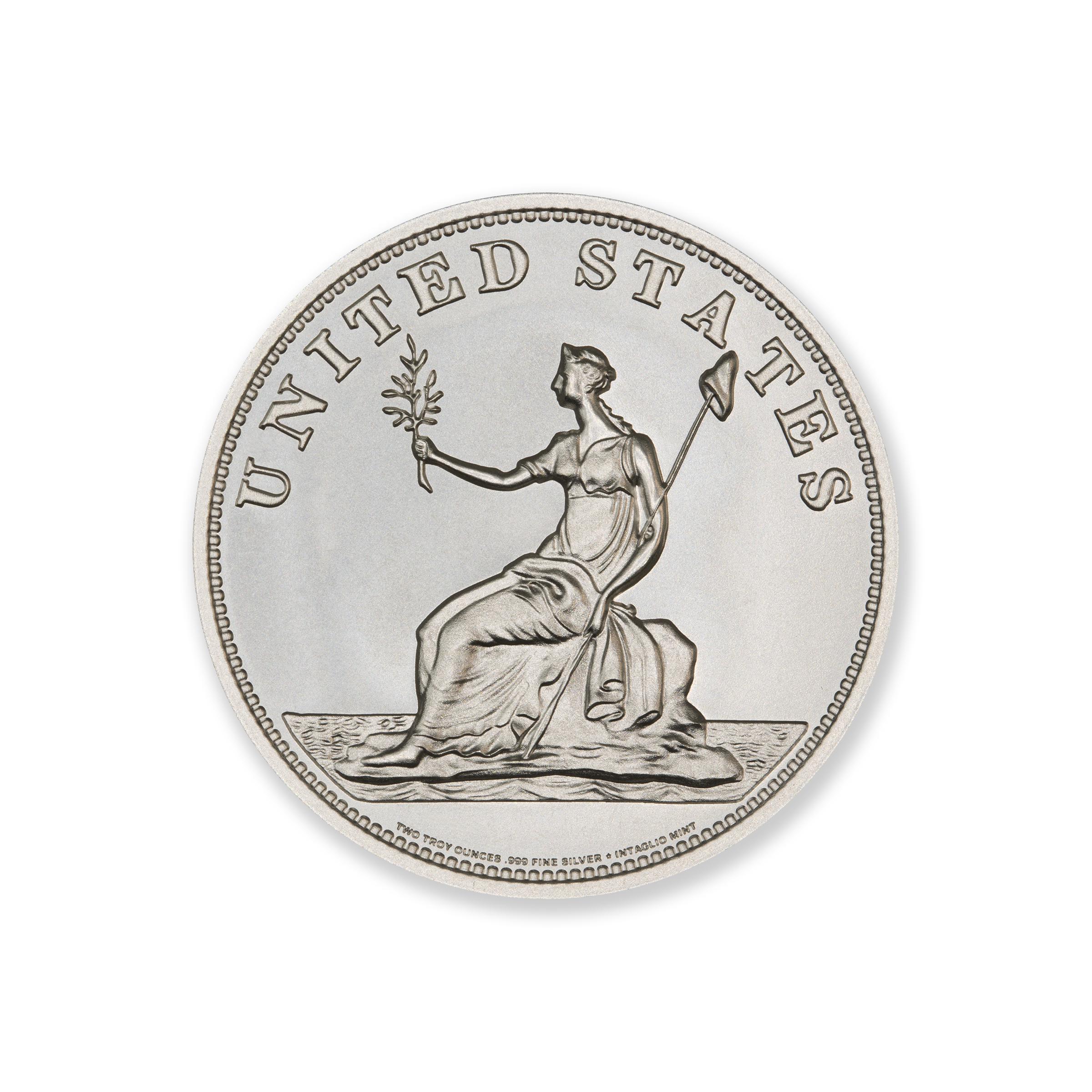 1783 DATED WASHINGTON & INDEPENDENCE CENT TRIBUTE – 2 TROY OUNCE – 39MM - Image 3