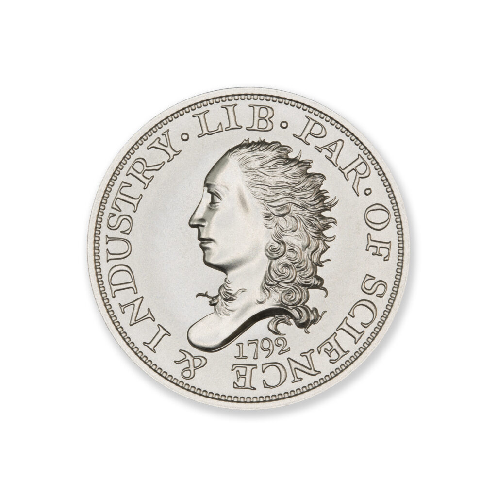 1792 HALF DISME TRIBUTE – JUDD 7 – 2 TROY OUNCE – 39MM