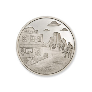 COWBOYS AND ALIENS – 1 TROY OUNCE – 39MM
