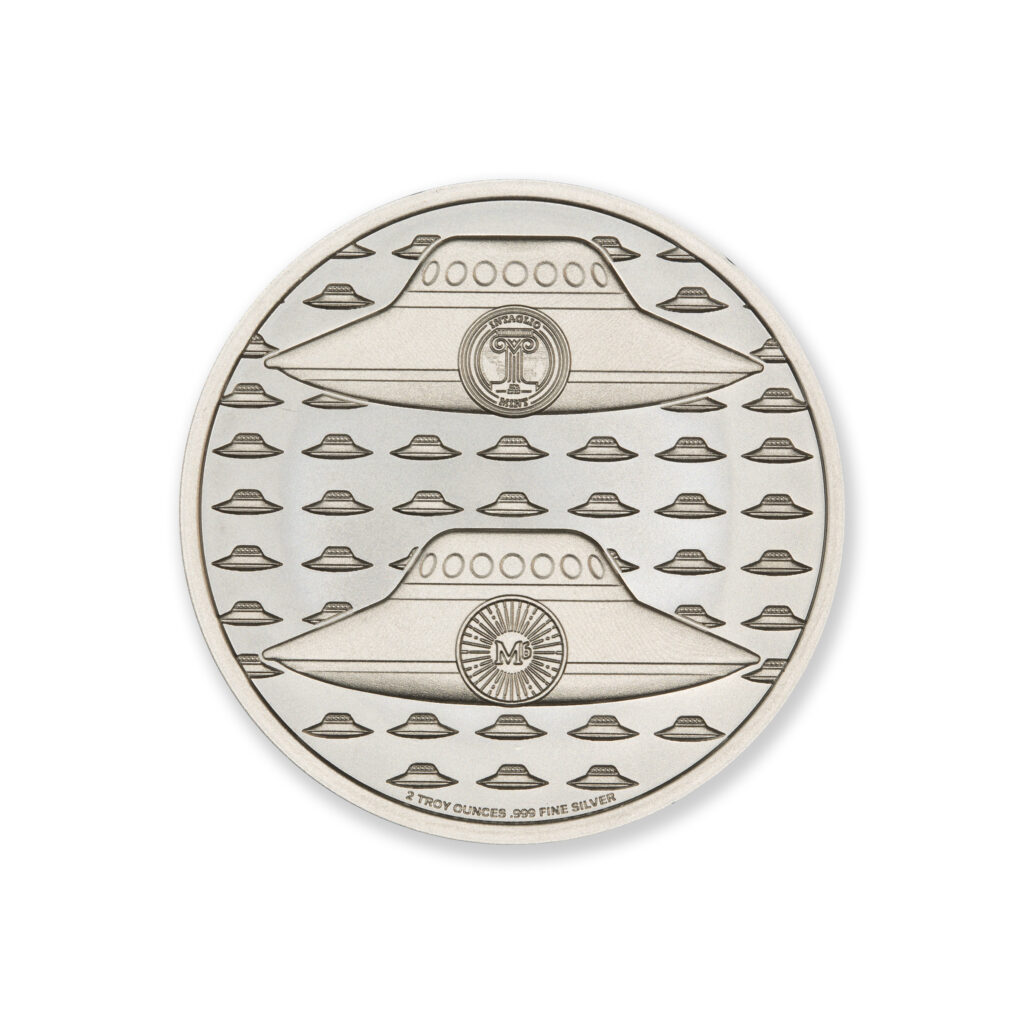 COWBOYS AND ALIENS – 2 TROY OUNCE – 39MM