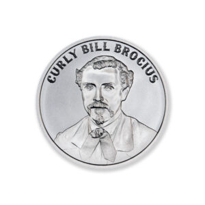 WILD WEST LEGENDS SERIES – CURLY BILL BROCIUS – 2 TROY OUNCE – 39MM