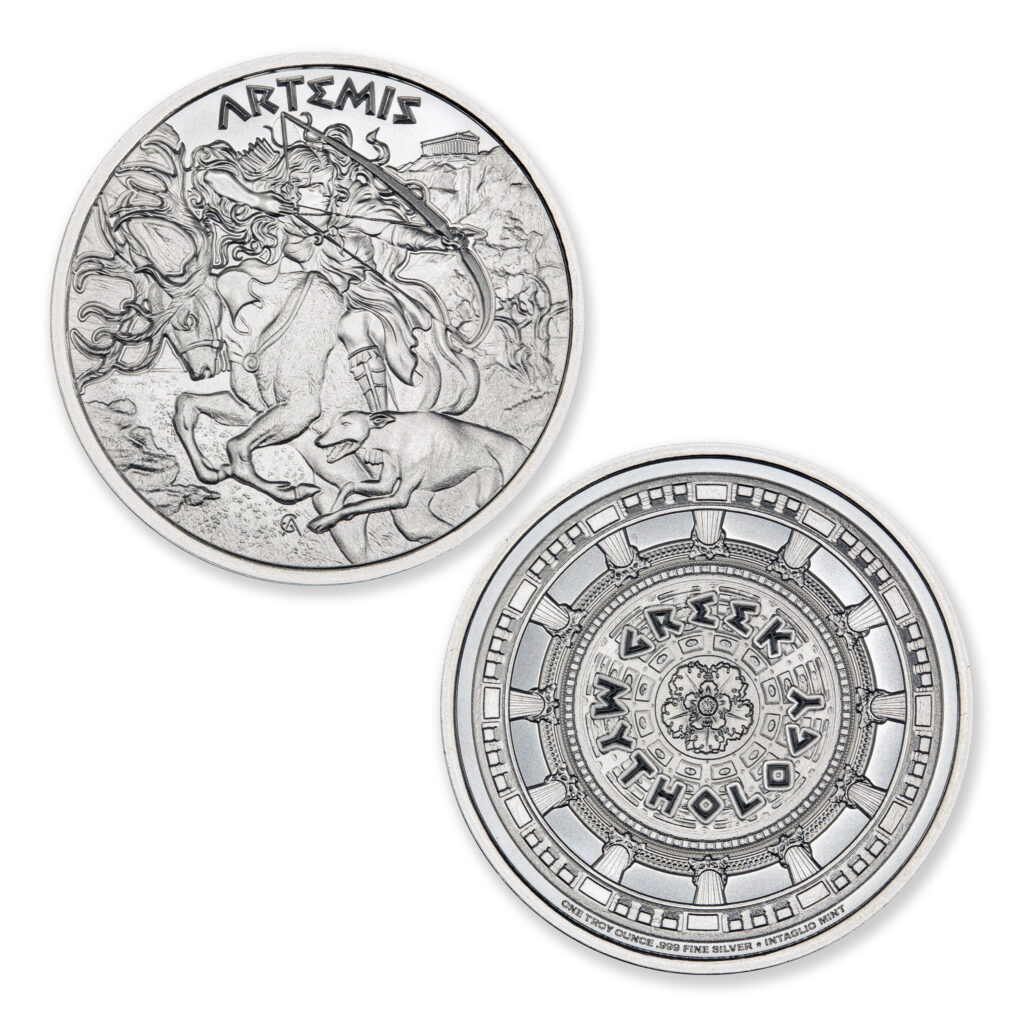 GREEK MYTHOLOGY SERIES – ARTEMIS – 1 TROY OUNCE – 39MM