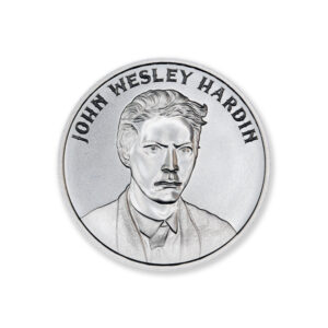 WILD WEST LEGENDS SERIES – JOHN WESLEY HARDIN – 2 TROY OUNCE – 39MM