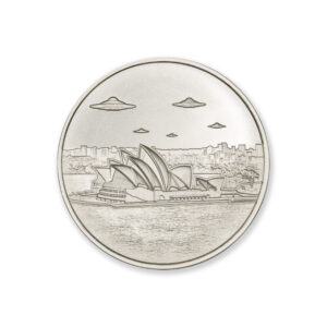 UFOs OVER SYDNEY – 2 TROY OUNCE – 39MM