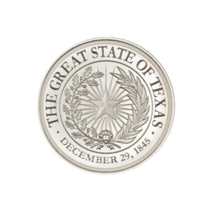 TEXAS SEAL W/ GONZALES CANNON – 1 TROY OUNCE – 39MM