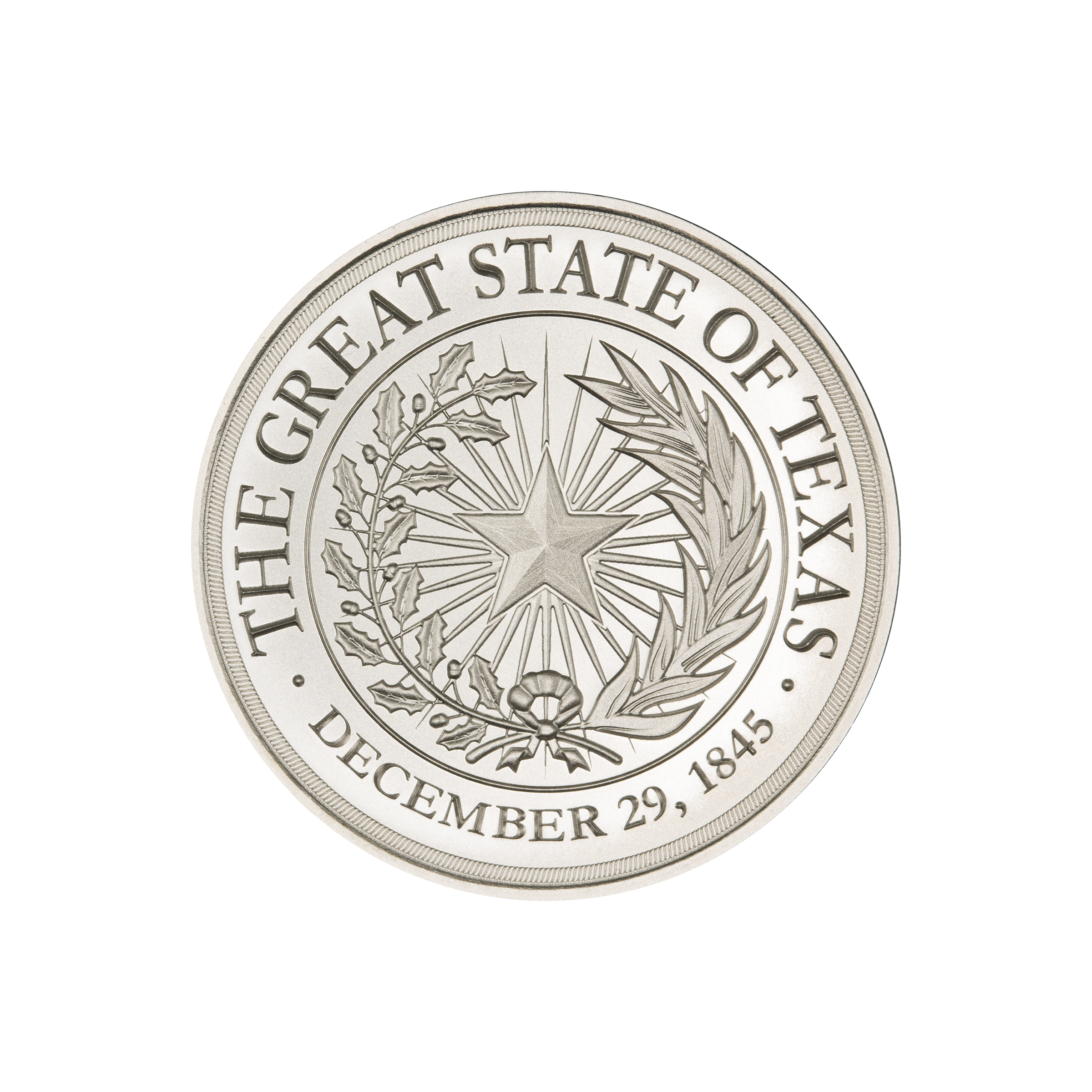TEXAS SEAL W/ GONZALES CANNON – 1 TROY OUNCE – 39MM - Image 2