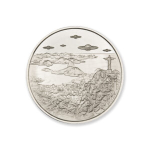 UFOs OVER RIO – 2 TROY OUNCE – 39MM