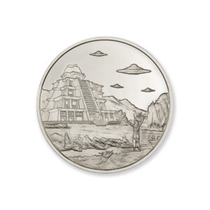 UFOs OVER TENOCHTITLÁN – 2 TROY OUNCE – 39MM