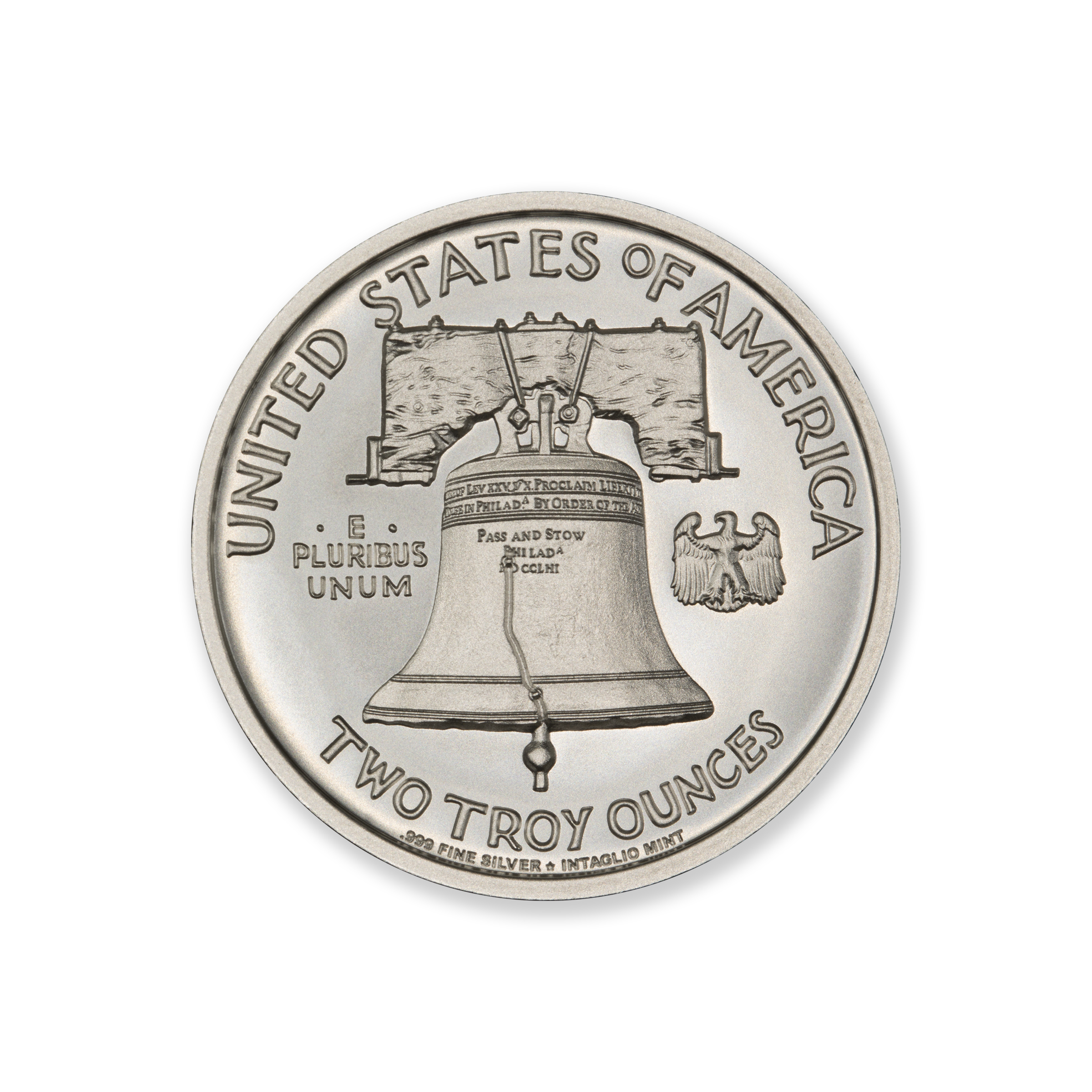 FRANKLIN HALF TRIBUTE - 2 TROY OUNCE - 39MM - Image 3