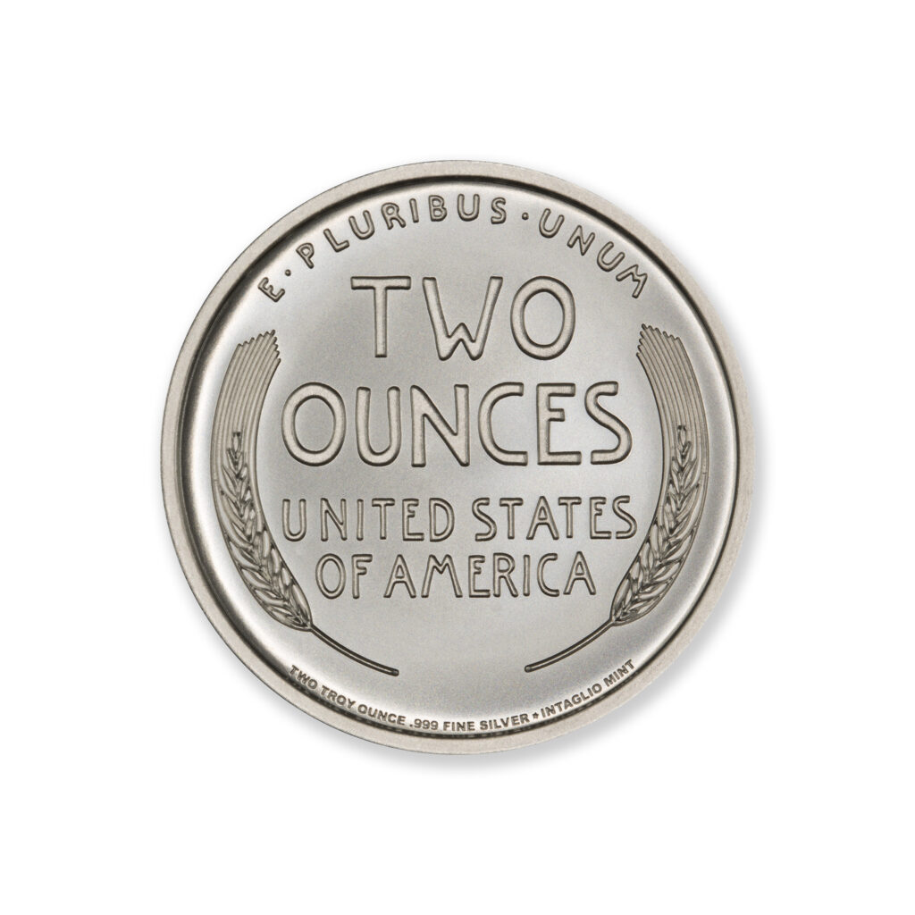 LINCOLN CENT TRIBUTE - 2 TROY OUNCE - 39MM