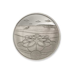 UFOs OVER CROP CIRCLES – 2 TROY OUNCE – 39MM