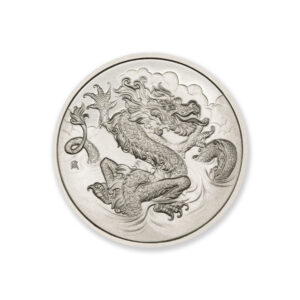 2023 – MINT CLUB® #4 - 1 TROY OUNCE - 39MM (ONLY 500 MINTED) IN COINSAFE CAPSULE - ARTIST ORIGINAL – DRAGON