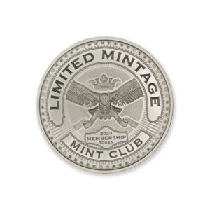 2023 – MINT CLUB® #4 - 1 TROY OUNCE - 39MM (ONLY 500 MINTED) IN COINSAFE CAPSULE - ARTIST ORIGINAL – DRAGON