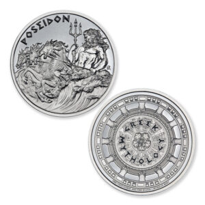 GREEK MYTHOLOGY SERIES - POSEIDON - 1 TROY OUNCE - 39MM
