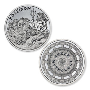 GREEK MYTHOLOGY SERIES – POSEIDON – 2 TROY OUNCE – 39MM