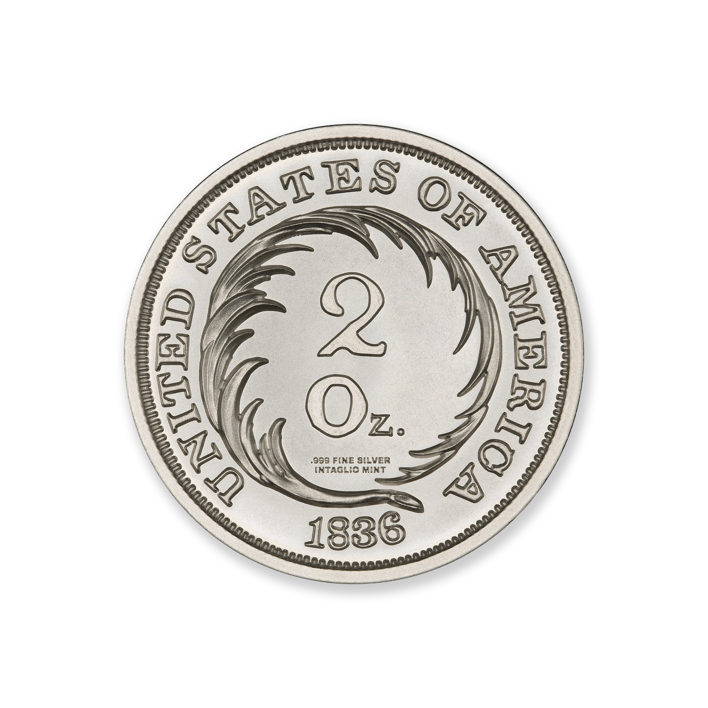 1836 G$1 J-67 LIBERTY CAP TRIBUTE - 2 TROY OUNCE - 39MM - Image 3