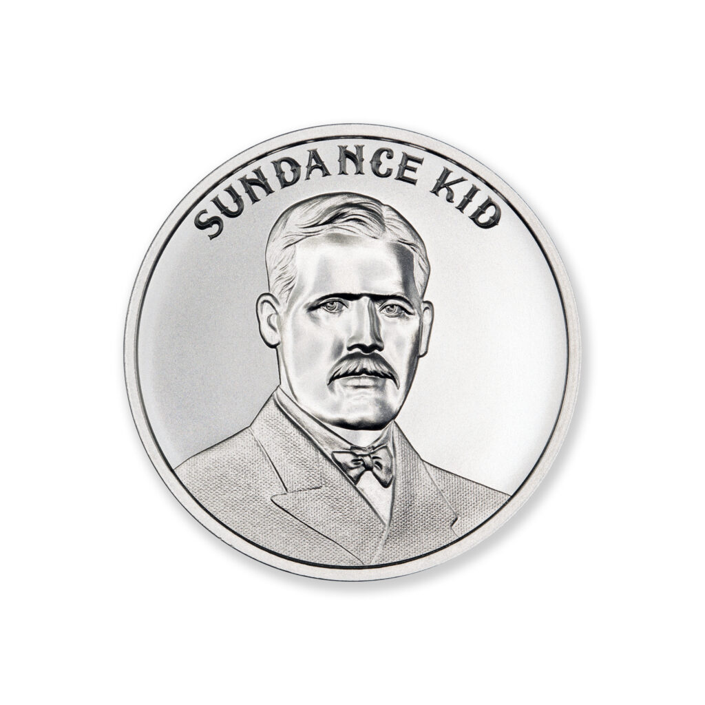 WILD WEST LEGENDS SERIES – SUNDANCE KID – 1 TROY OUNCE – 39MM