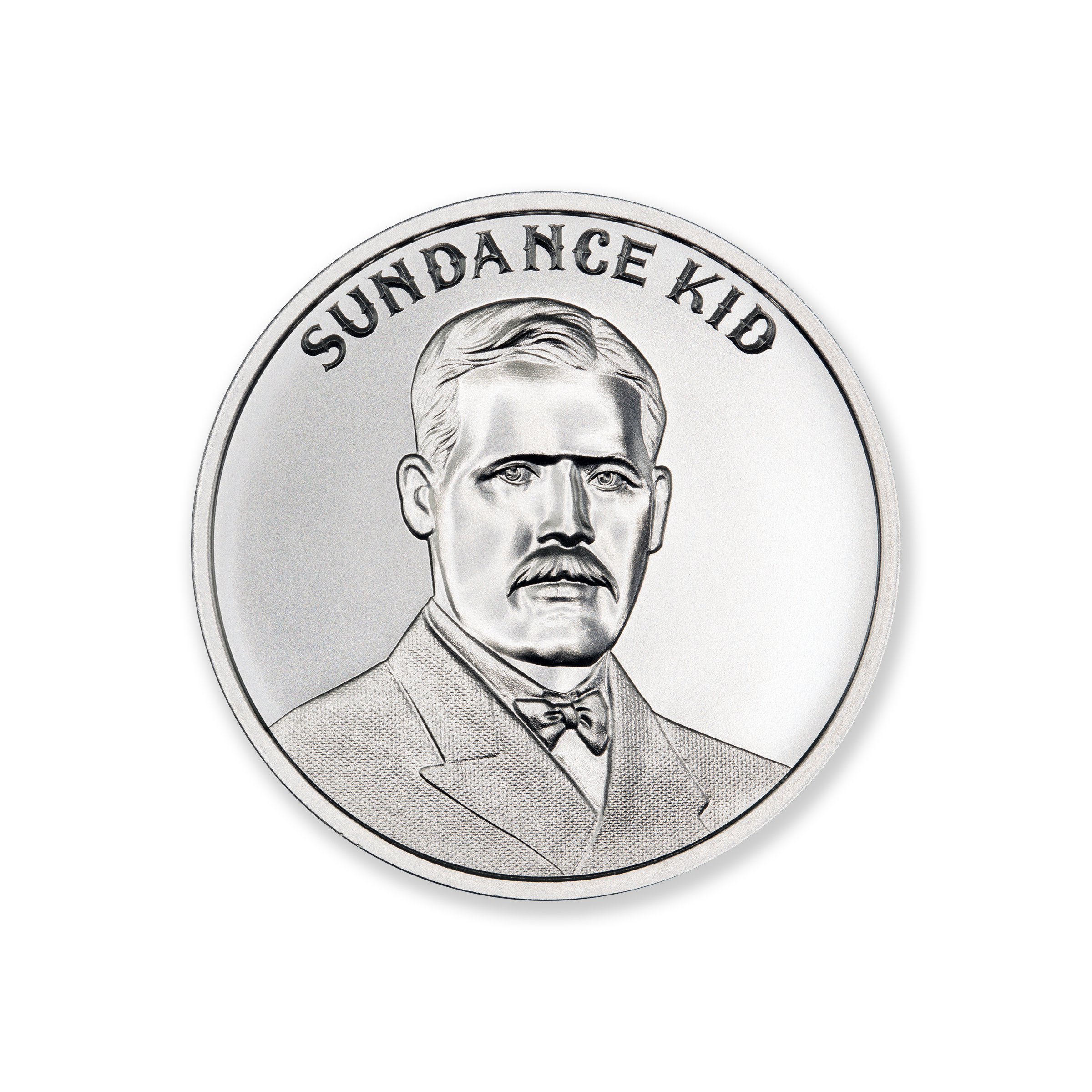 WILD WEST LEGENDS SERIES – SUNDANCE KID – 1 TROY OUNCE – 39MM - Image 1