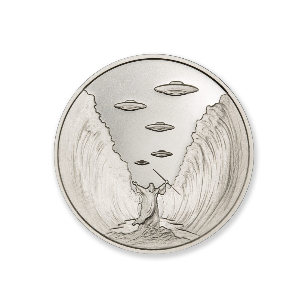 UFOs OVER THE RED SEA - 1 TROY OUNCE - 39MM