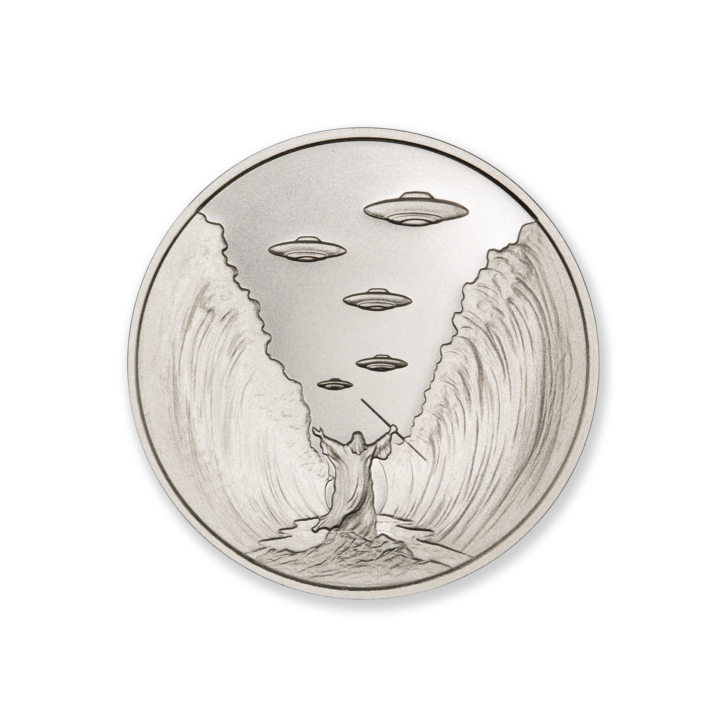 UFOs OVER THE RED SEA - 2 TROY OUNCE - 39MM - Image 1