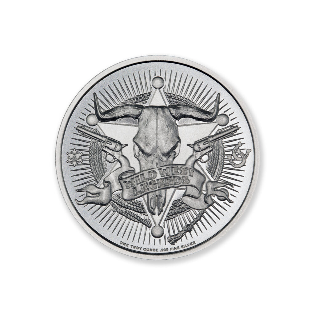 WILD WEST LEGENDS SERIES – WILD BILL HICKOK - 1 TROY OUNCE - 39MM
