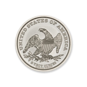 1838-O CAPPED BUST HALF DOLLAR TRIBUTE - 2 TROY OUNCE - 39MM