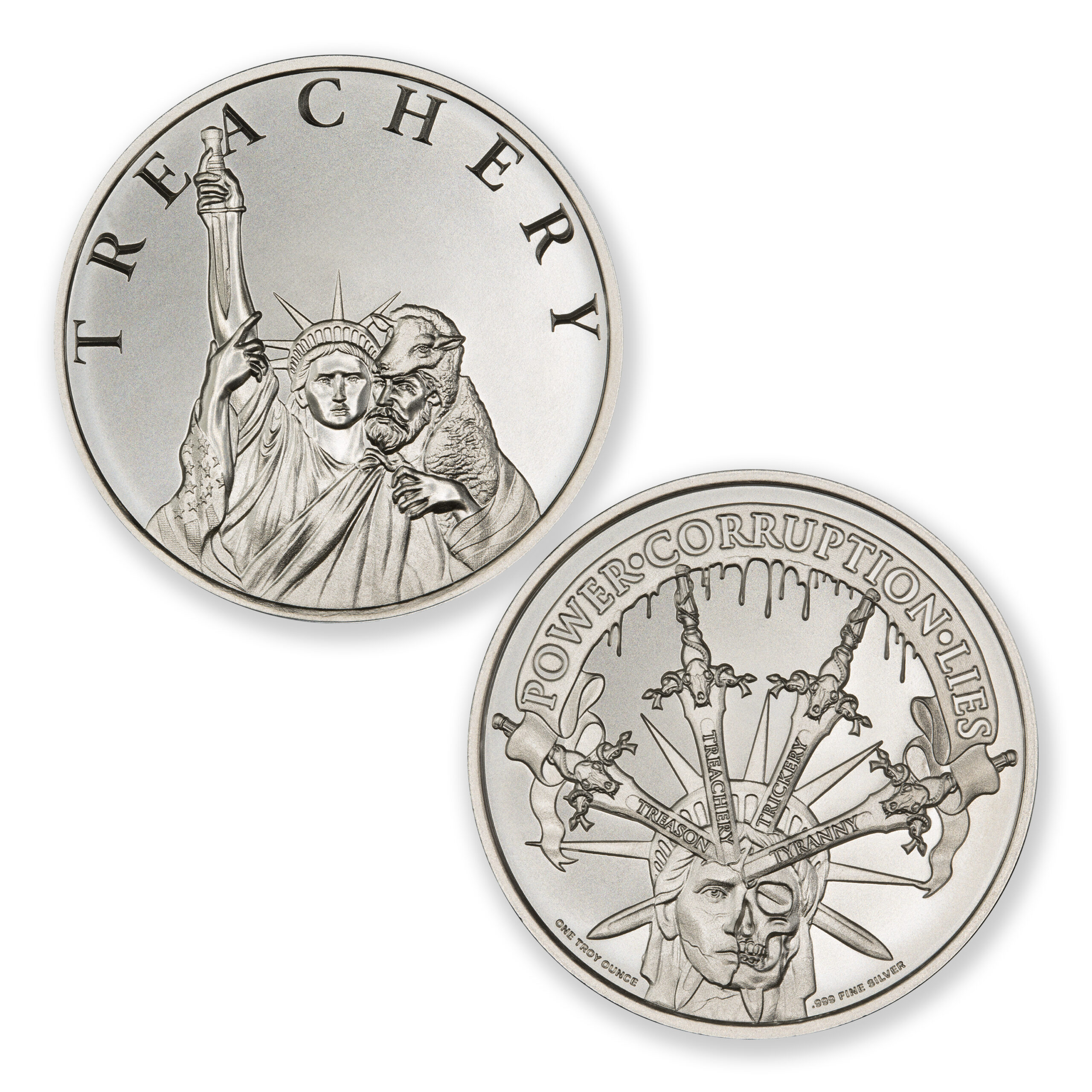 T4 SERIES - TREACHERY - 1 TROY OUNCE - 39MM - Image 1