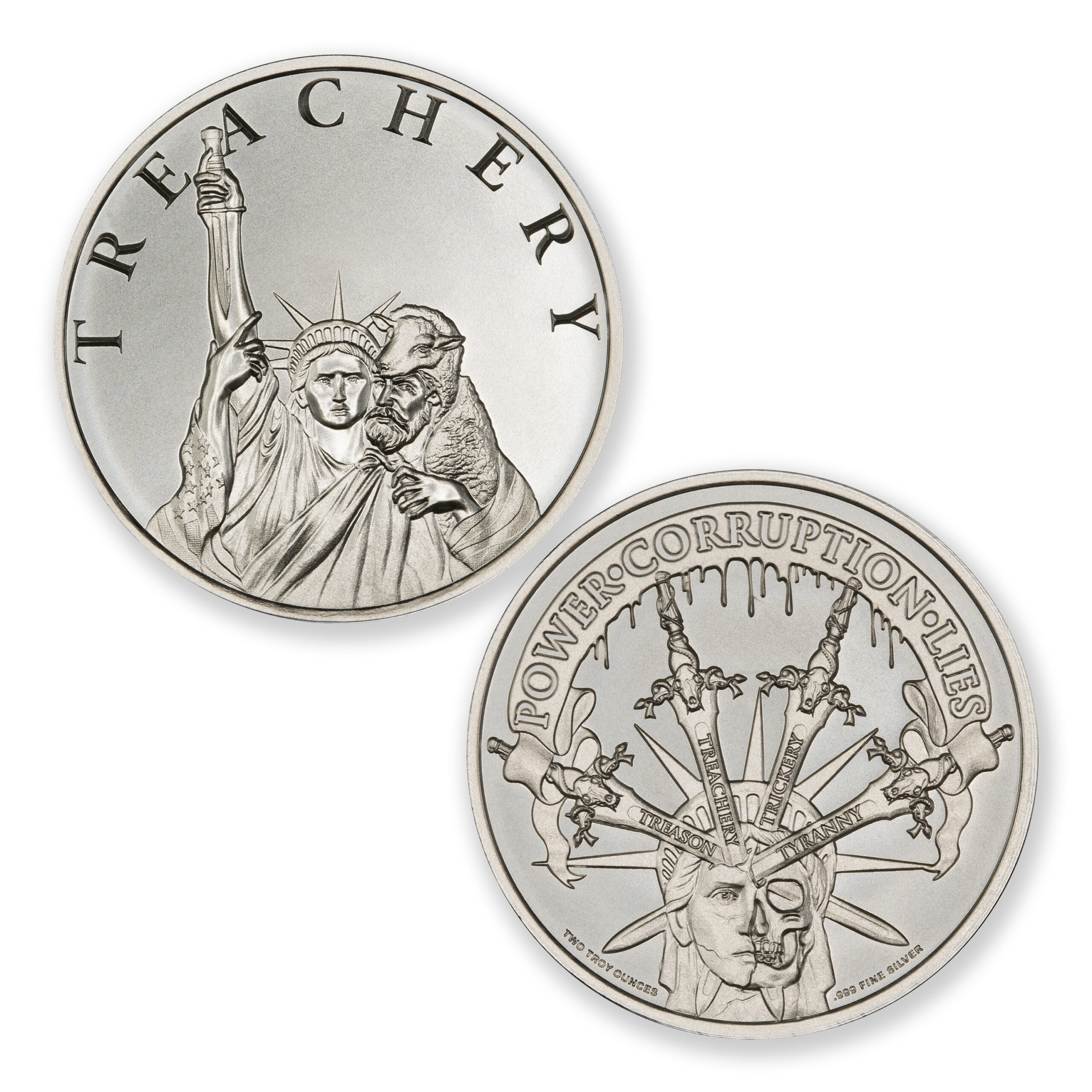 T4 SERIES - TREACHERY - 2 TROY OUNCE - 39MM - Image 1