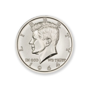 1964 KENNEDY HALF DOLLAR TRIBUTE - 2 TROY OUNCE - 39MM
