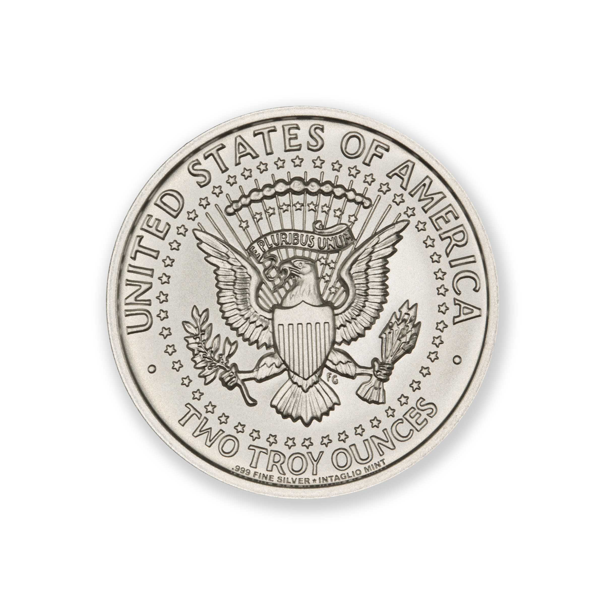 1964 KENNEDY HALF DOLLAR TRIBUTE - 2 TROY OUNCE - 39MM - Image 3