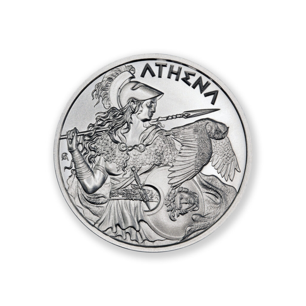 GREEK MYTHOLOGY SERIES - ATHENA - 1 TROY OUNCE - 39MM