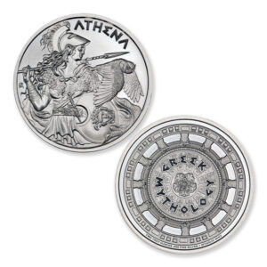 GREEK MYTHOLOGY SERIES – ATHENA – 2 TROY OUNCE – 39MM