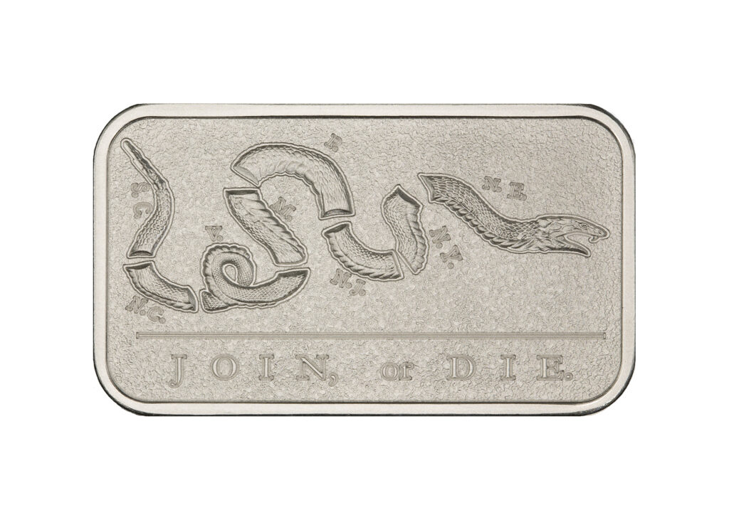 JOIN, OR DIE - 1 TROY OUNCE - BAR/INGOT