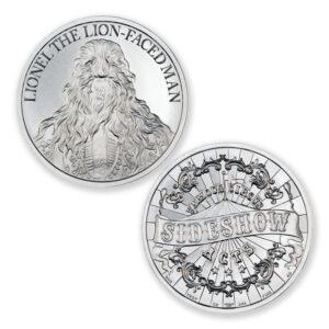 FAMOUS CIRCUS SIDESHOW ACTS - LIONEL THE LION-FACED MAN - 1 TROY OUNCE - 39MM