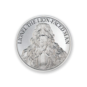 FAMOUS CIRCUS SIDESHOW ACTS - LIONEL THE LION-FACED MAN - 1 TROY OUNCE - 39MM