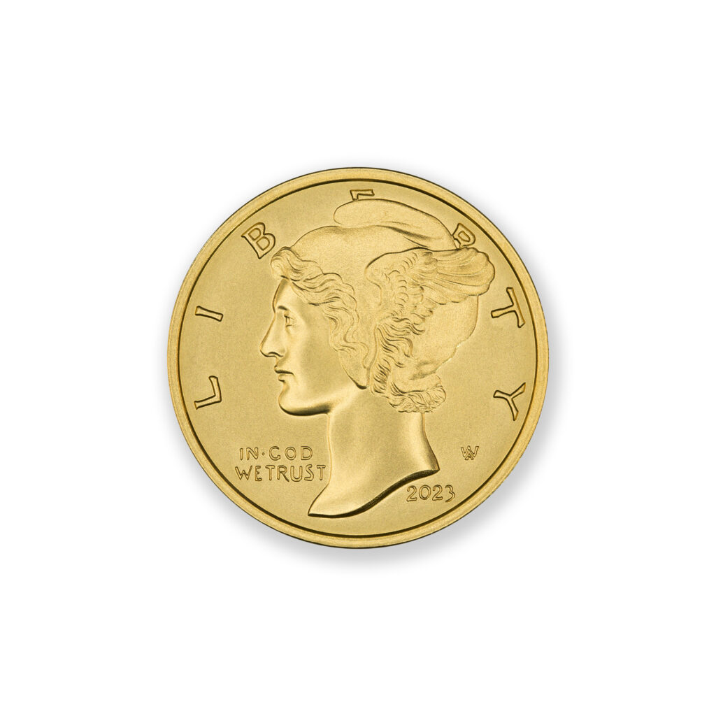 2023 MERCURY DIME TRIBUTE - 1 TROY OUNCE - 32MM - (TOTAL MINTAGE OF 5)