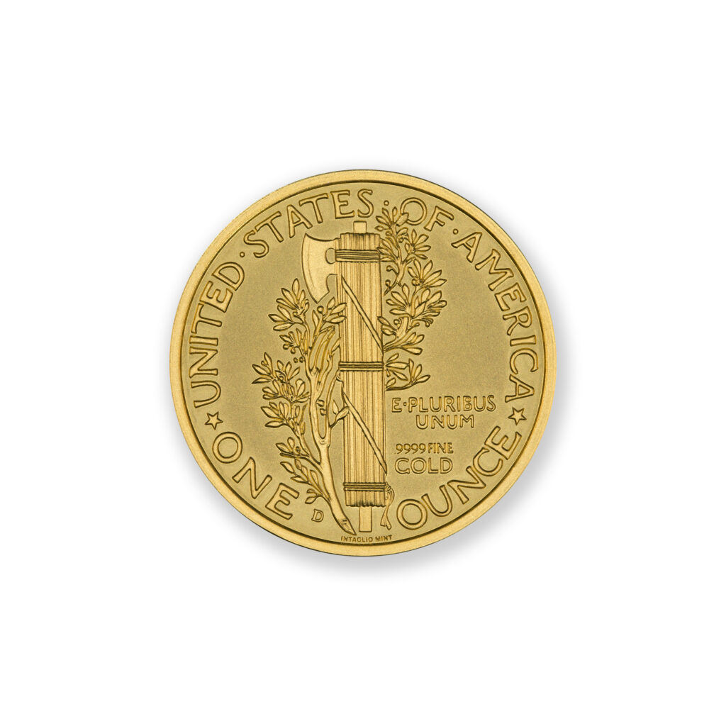 2023 MERCURY DIME TRIBUTE - 1 TROY OUNCE - 32MM - (TOTAL MINTAGE OF 5)