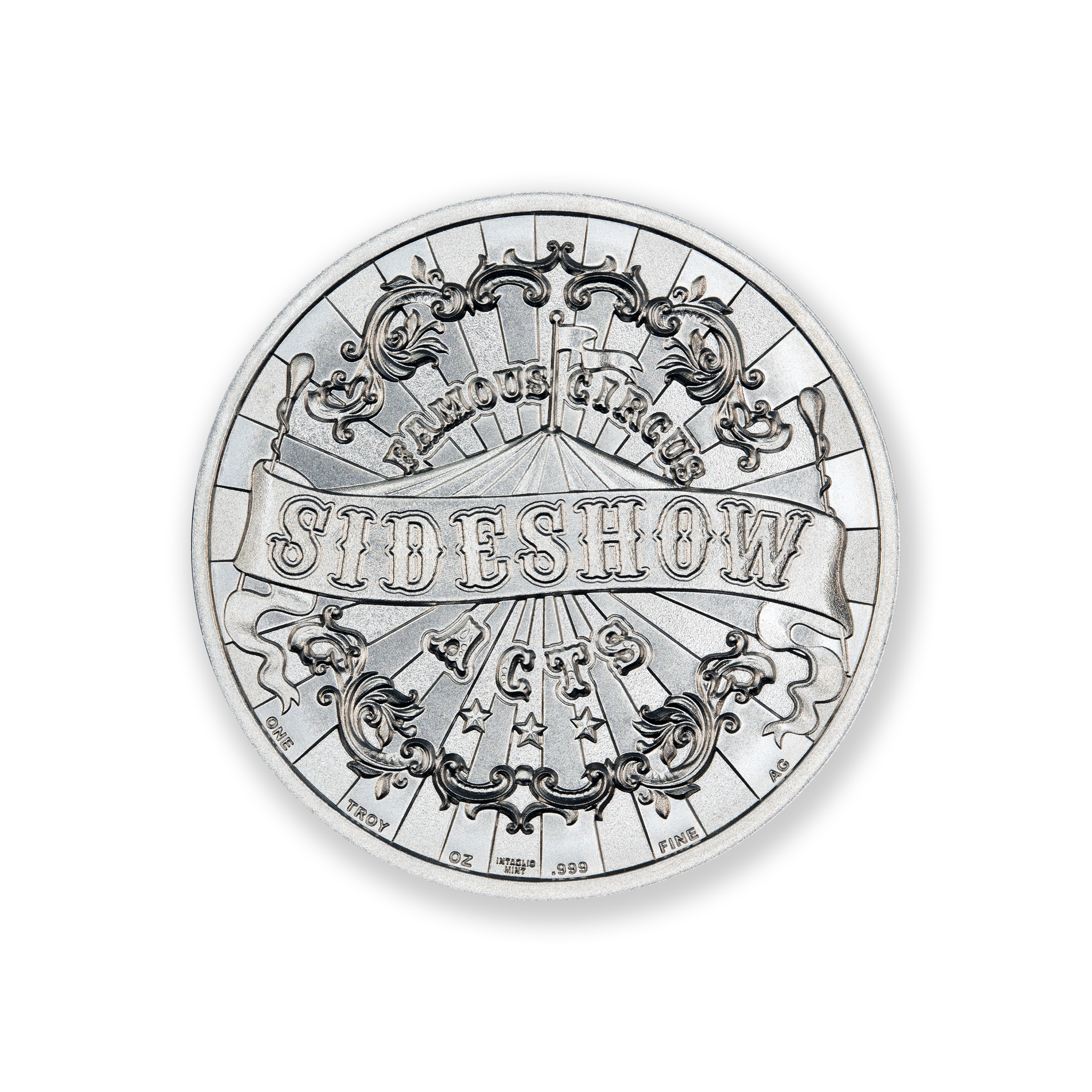 FAMOUS CIRCUS SIDESHOW ACTS - CAMEL GIRL - 1 TROY OUNCE - 39MM - Image 3