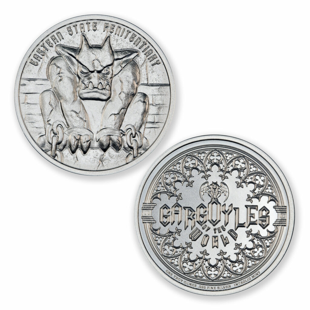 GARGOYLE - TYPE III - EASTERN STATE PENITENTIARY - 1 TROY OUNCE - 39MM