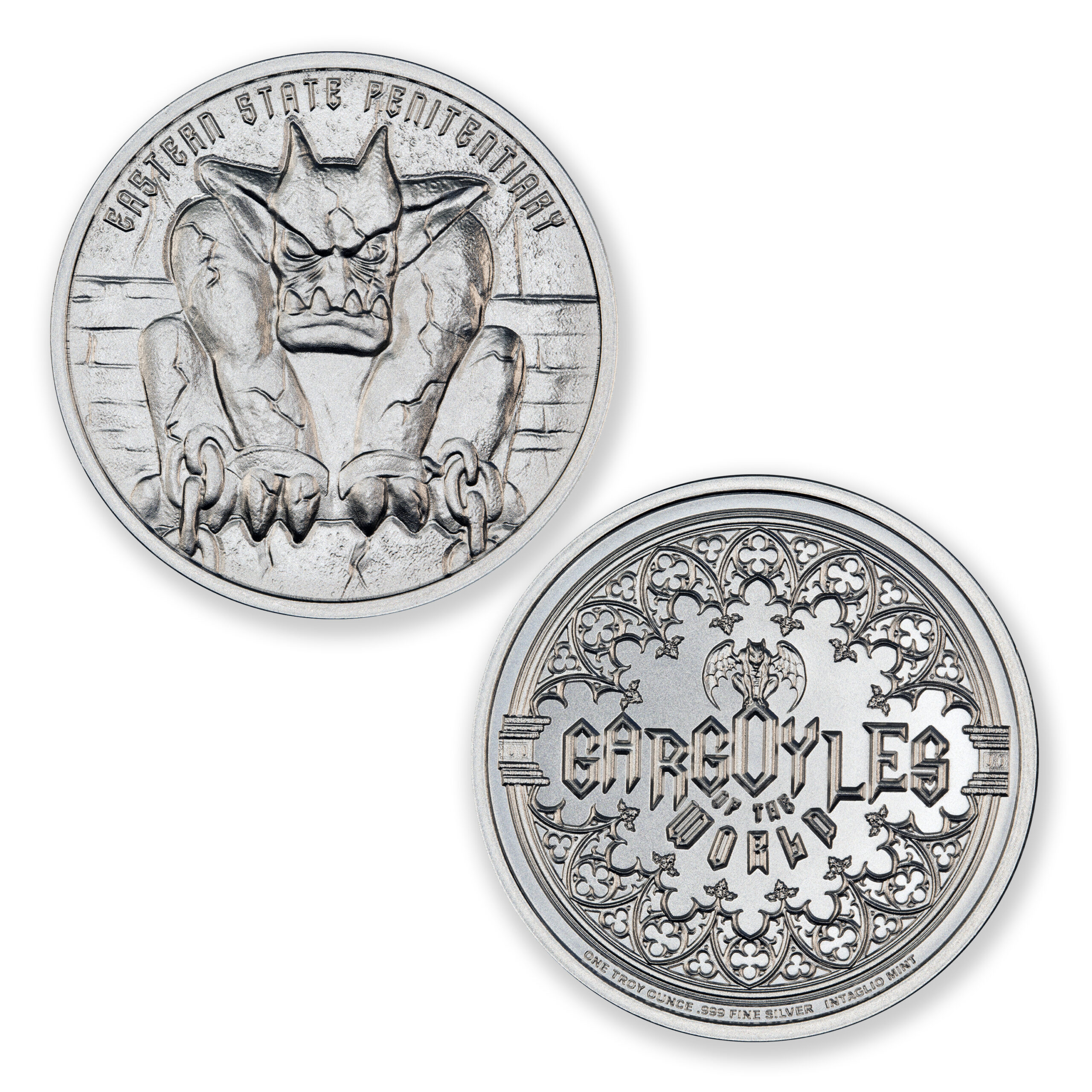 GARGOYLE - TYPE III - EASTERN STATE PENITENTIARY - 1 TROY OUNCE - 39MM - Image 1