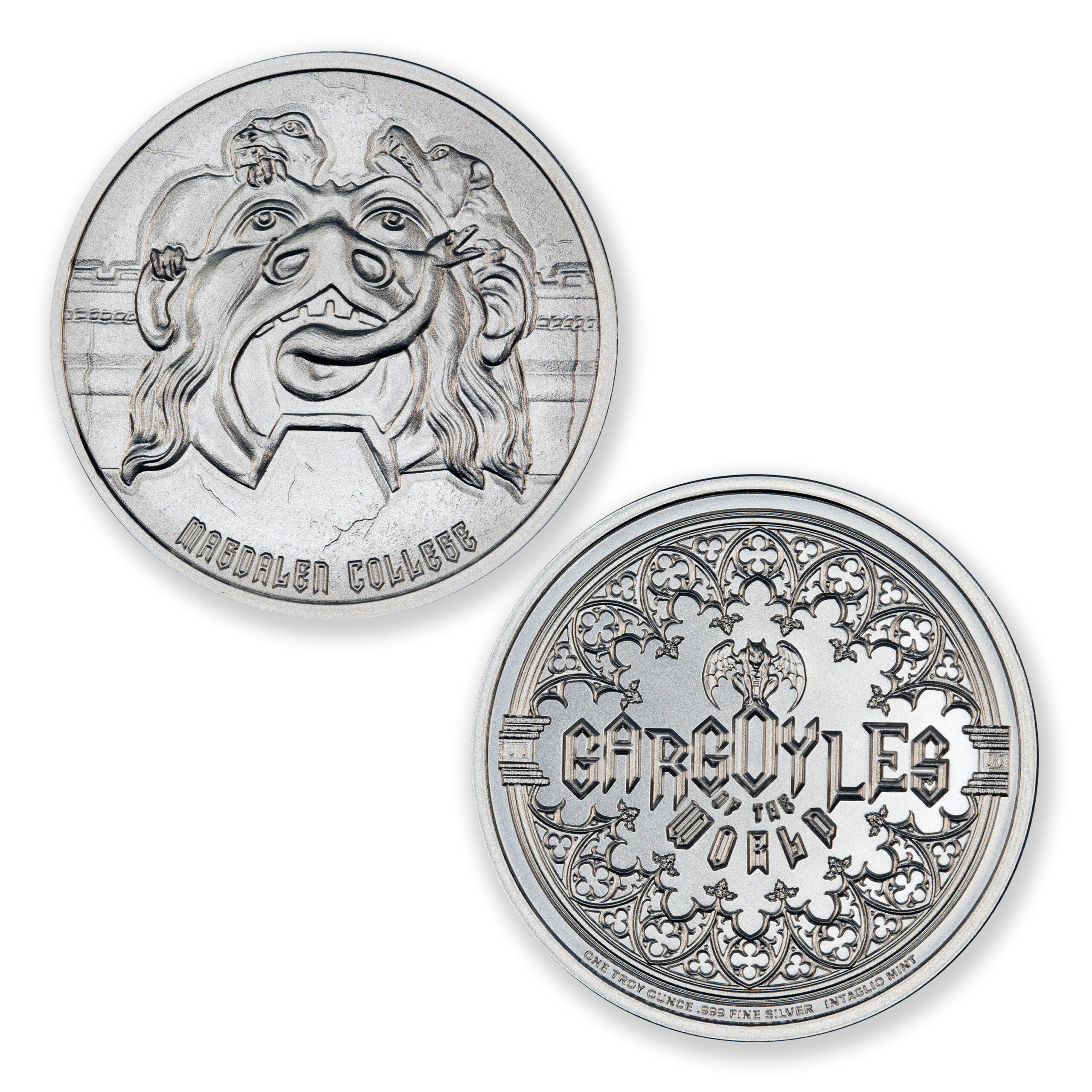 GARGOYLE - TYPE V - MAGDALEN COLLEGE - 1 TROY OUNCE - 39MM - Image 1