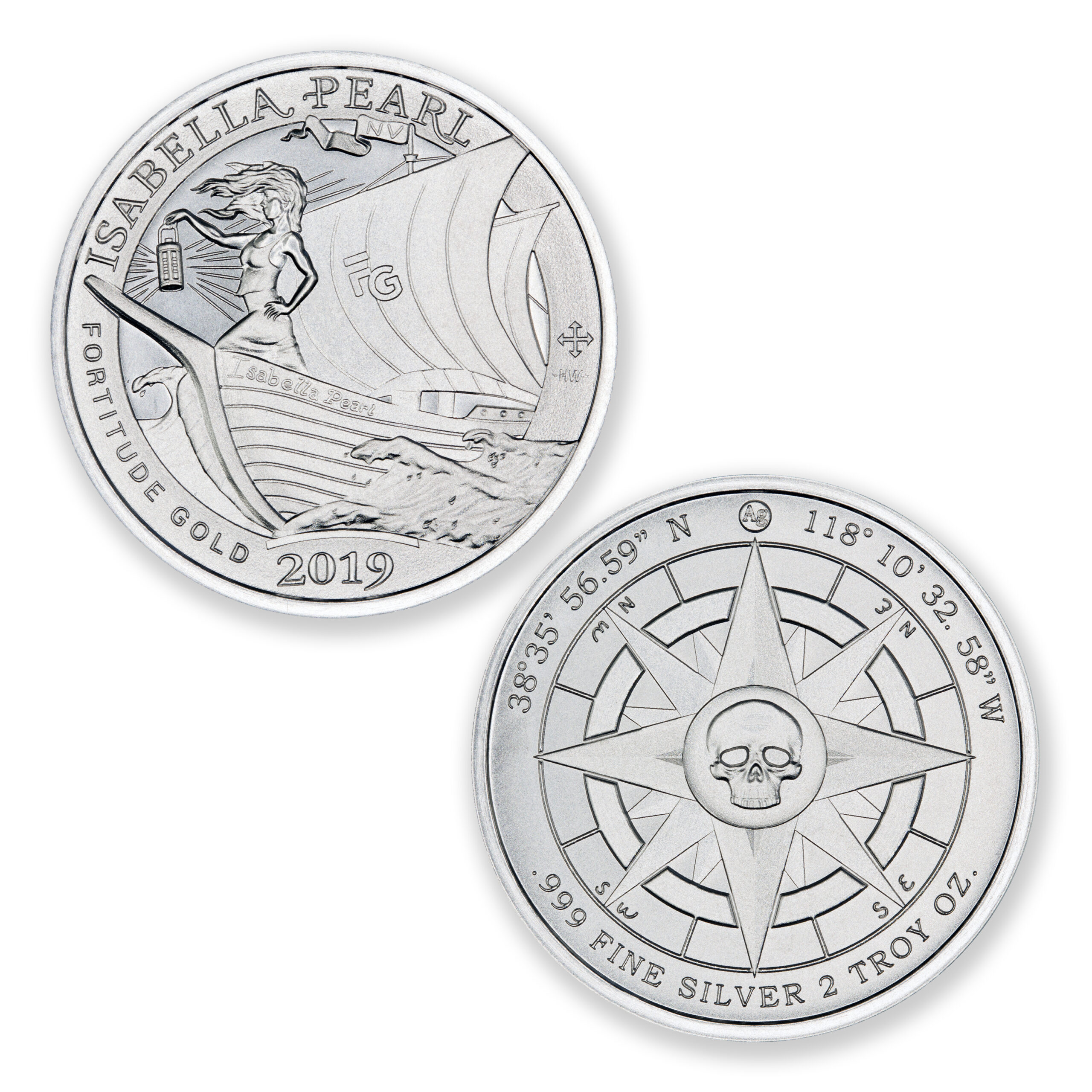 ISABELLA PEARL - 2 TROY OUNCE - 39MM - Image 1