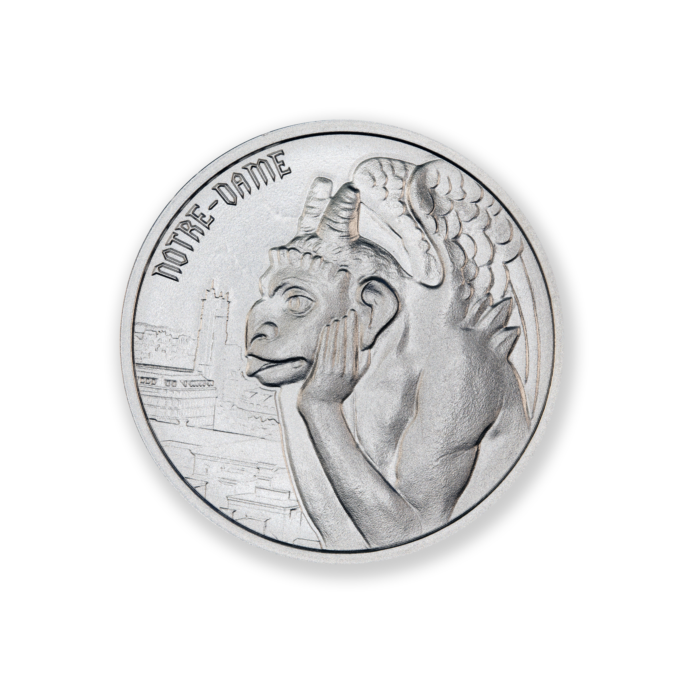 GARGOYLE - TYPE II - NOTRE DAME - 1 TROY OUNCE - 39MM - Image 2