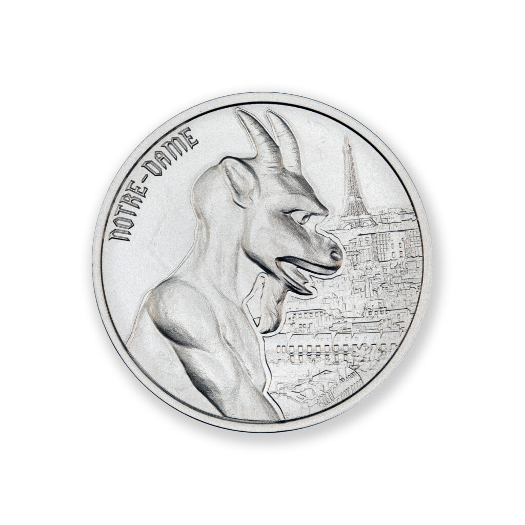 GARGOYLE - TYPE I - NOTRE-DAME - 1 TROY OUNCE - 39MM