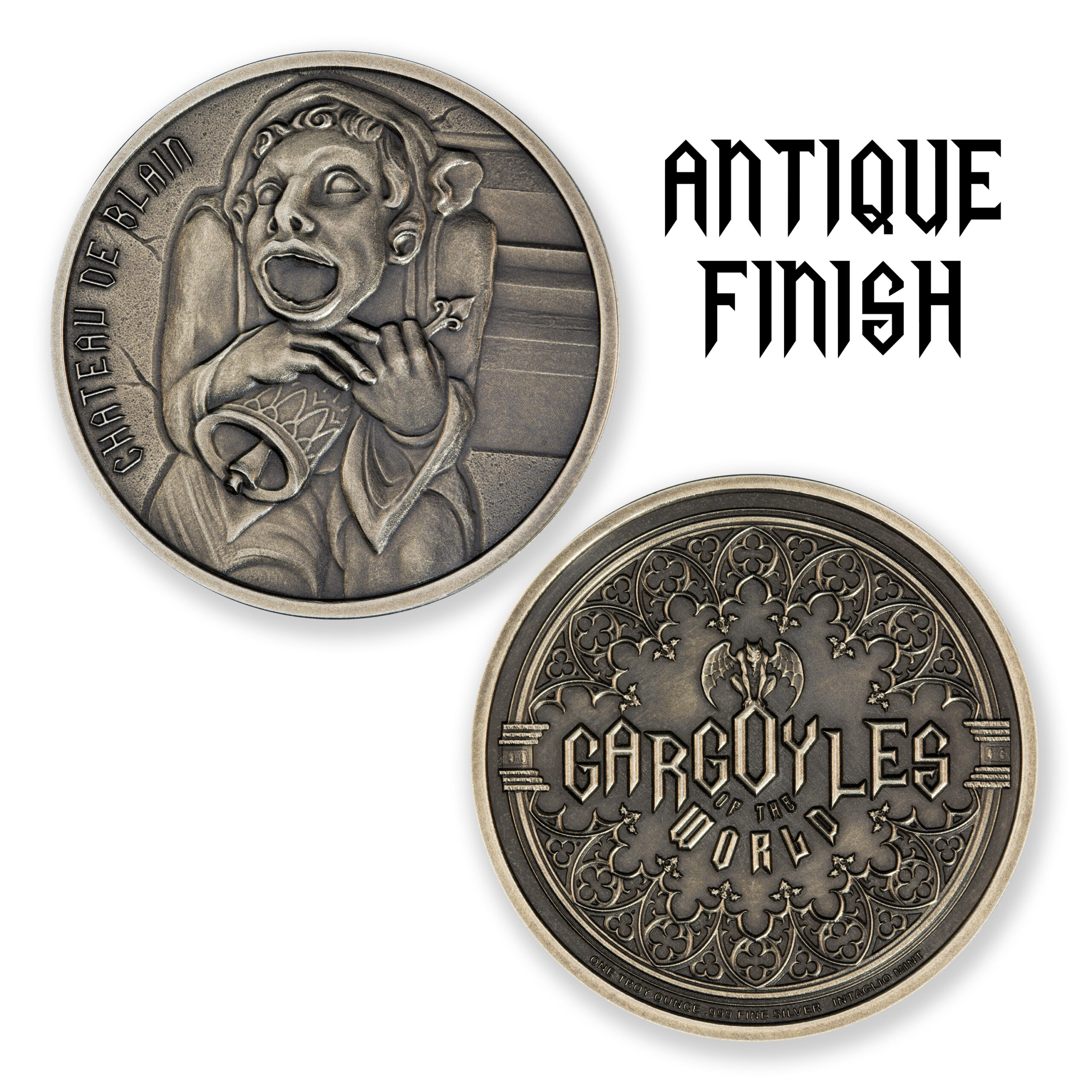 GARGOYLE - TYPE VII - CHÂTEAU DE BLAIN - 1 TROY OUNCE - 39MM - Image 4