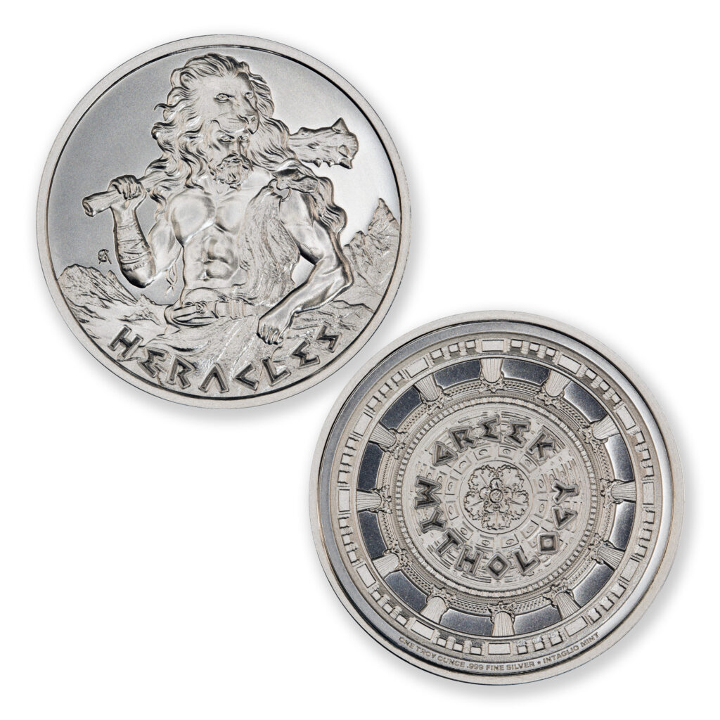 GREEK MYTHOLOGY SERIES - HERACLES - 1 TROY OUNCE - 39MM