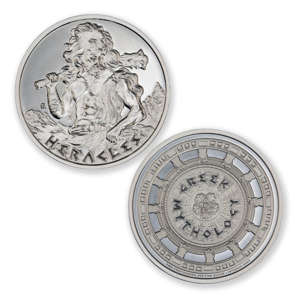 GREEK MYTHOLOGY SERIES – HERACLES – 2 TROY OUNCE – 39MM