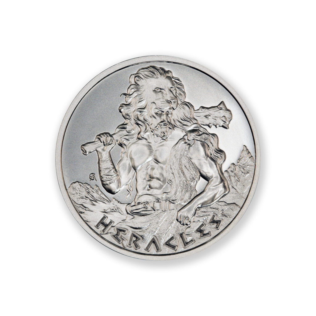 GREEK MYTHOLOGY SERIES - HERACLES - 1 TROY OUNCE - 39MM