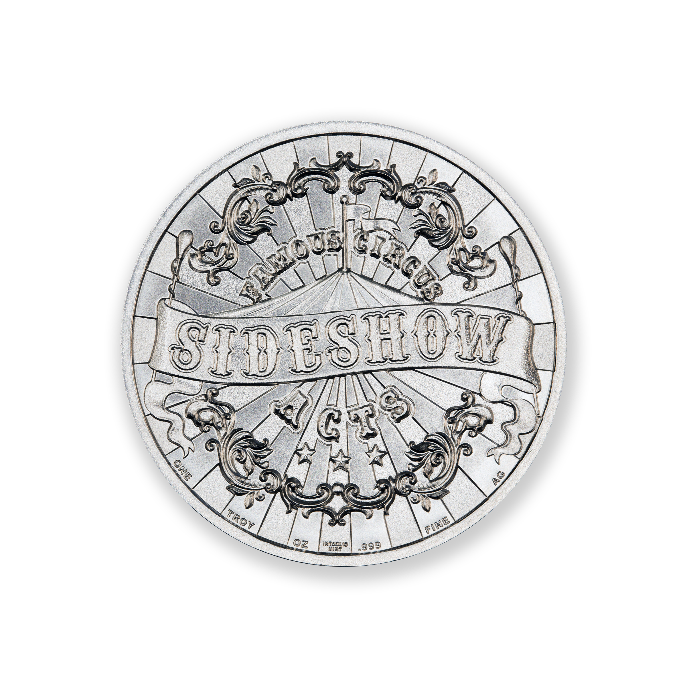 FAMOUS CIRCUS SIDESHOW ACTS - THE LOBSTER BOY - 1 TROY OUNCE - 39MM - Image 3