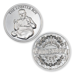 FAMOUS CIRCUS SIDESHOW ACTS - THE LOBSTER BOY - 1 TROY OUNCE - 39MM